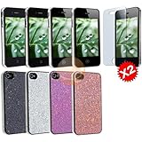 4 Bling Glitter Hard Case Skin compatible with iPhone® 4 4G Verizon, with  ....