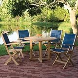 Teak Natural Luxury Collection St. Tropez 5-Piece Dining Set Teak Natural Luxury Collection St. Tropez 5-Piece Dining Set