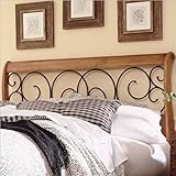 Queen Size Headboard - Dunhill I Transitional Design in Honey Oak Finish