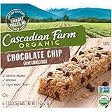 Cascadian Farm, Organic Chewy Granola Bar, Chocolate Chip, 7.4 oz