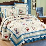 Antique Stamps Bedskirt (Antique Stamps,Full)