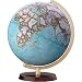 The Adventure - 10 1/2 diameter, Non-Illuminated, Blue Ocean, Wood Table Top Base