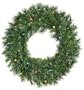 30" Pre-Lit LED Battery Operated Wisconsin Christmas Wreath - Multi Lights