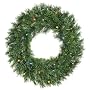 24" Pre-Lit LED Battery Operated Wisconsin Christmas Wreath - Multi Lights