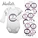 12 Monthly Baby Stickers, Pink & Navy Blue, Girl, Baby Belly Stickers, Monthly Onesie Stickers, First Year Stickers Months 1-12, Pink & Navy Blue, Nautical, Baby Girl