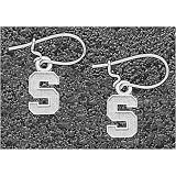 LogoArt Stanford Cardinal Sterling Silver Team Font 3/8 Dangle Earrings