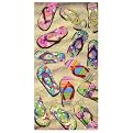 Sandy Flip-Flops Beach Towel
