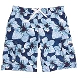 CHIEMSEE Herren BOARDSHORTS ENZO FLOWER AOP, FLOWER navy blue, S, 14010-101
