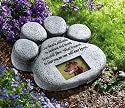 Pet Paw Print Garden Memorial Stone by Collections Etc
