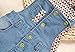 Kidscool Baby Denim Light Blue Soft Cute Overalls with Hat