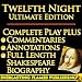 TWELFTH NIGHT SHAKESPEARE CLASSIC SERIES - ULTIMATE KINDLE EDITION - Full Play PLUS ANNOTATIONS, 3 COMMENTARIES and FULL LENGTH BIOGRAPHY - With detailed TABLE OF CONTENTS - PLUS MORE