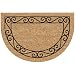 Wrought Iron Half Round Door Mat - Tan/ Black (24x36")&Acirc;&nbsp;