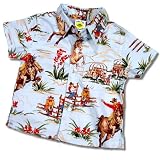 Baby and Toddlers Roy Cowboy Print Shirt by Frogs Frills and Daffodils