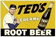 Ted's Creamy Root Beer Porcelain Refrigerator Magnet