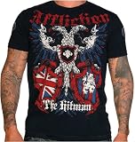 Affliction Ricky Hatton Men's Tee, X, BK