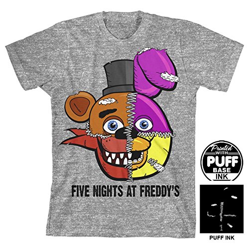 Five Nights At Freddy's Split Face Boys Youth T-shirt Licensed