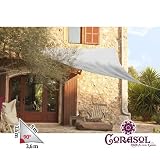 Produkt-Bild: Corasol Premium Sonnensegel 3,6x3,6x5m dreieck 90 Grad silbergrau