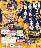 ワンピースストラップ マリンフォード編 後編 ONE PIECE バンダイ(全８種フルコンプセット+DP台紙おまけ付)イメージ