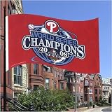 Philadelphia Phillies 2008 World Series Champions Red 3x5 Flag
