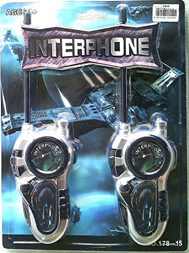 Interphone! Walkie talkie Communication distance approx. up to 100m (Batterry 9-volt) ( 2 Piece In 1 Pack)