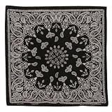 Black New Paisley Bandanas W12S21D