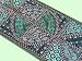 INDIAN GREEN BEADED TABLE RUNNER TAPESTRY WALL HANGING