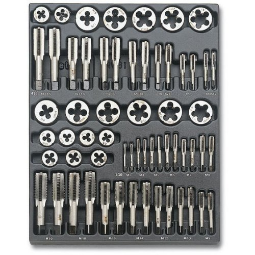 Beta 2424 T270 40 Piece Tap and Die Assortment in Tray