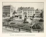 1916 Print Warsaw Monument Poet Adam Mickiewicz Sculpture Statue Polish Poland - Original Halftone Print