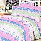 Blancho Bedding - [Pink Kaleidoscope] 100% Cotton 4PC Duvet Cover Set (King ....