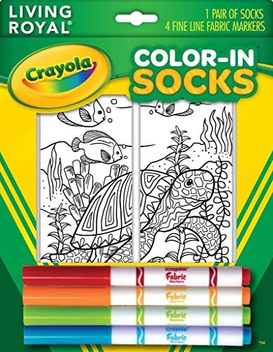 COLOR-IN SOCKS (UNDER THE SEA)