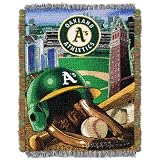 MLB Oakland Athletics 48-Inch-by-60-Inch Acrylic Tapestry Throw