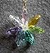 Light Rainbow Daisy Ornament with Austrian Crystal