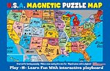 U.S.A. Magnetic Puzzle Map
