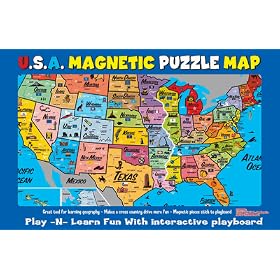 U.S.A. Magnetic Puzzle Map by ATA-BOY