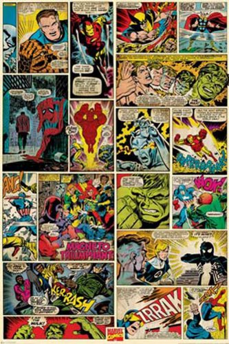 Empire 376763 Marvel - Comic Panels Comic Poster Plakat Druck - 61 x 91.5 cm