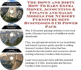 Indoor Furnitures item: The Down and Dirty How To Earn Extra Money, Accounting & Finance and Sales Models for Nursery Furniture Sets Businesses 3 CD Power Pack