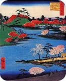 Japanese Woodblock MOUSE PAD Along The River Bank