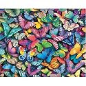 Butterflies 1000 Piece Jigsaw Puzzle White Mountain