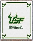 Univ of South Florida Logo Throw - 70 x 54 Blanket/Throw - South Florida Bulls