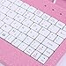 Masione Keyboard and Case for 7-Inch Tablets (7 Inch USB TO Micro USB Keyboard, Pink)