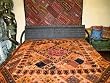 Orange Vintage Banjara Mirror Ethnic Bedspread Wall Tapestry Throw 80x90