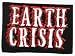 Earth Crisis - Red, Black & White Logo - Embroidered Iron On or Sew On Patch