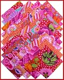 Kaffe Fassett 6.5" RED MAGENTA Fabric Squares Quilting Kit