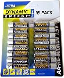 Dynamic Energy 16 Pack AA-R6-Mignon Batterien Ultra