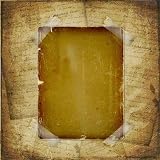 Torn Yellow Paper Fastened with Masking Tape. Old Parchment - 24
