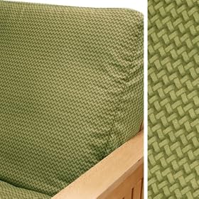 Bambook Weave Futon Cover Full 5pc Pillow set 202 by SlipcoverShop