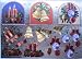 A4 sheet 3D numbered step by step Dufex decoupage - Christmas bells, baubles and candles