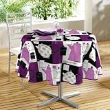 Nappe ronde Tea & Co Prune