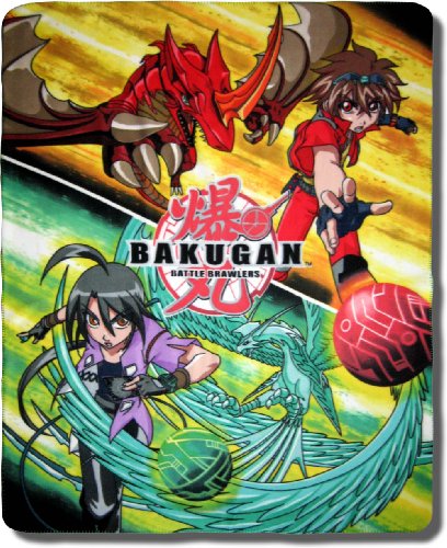 61igVLcLblL Bakugan “Wind and Fire” Oversized 50? x 60? Fleece Blanket