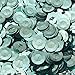 20mm Cup Round Sequins Aqua Blue Shiny Metallic. Made in USA